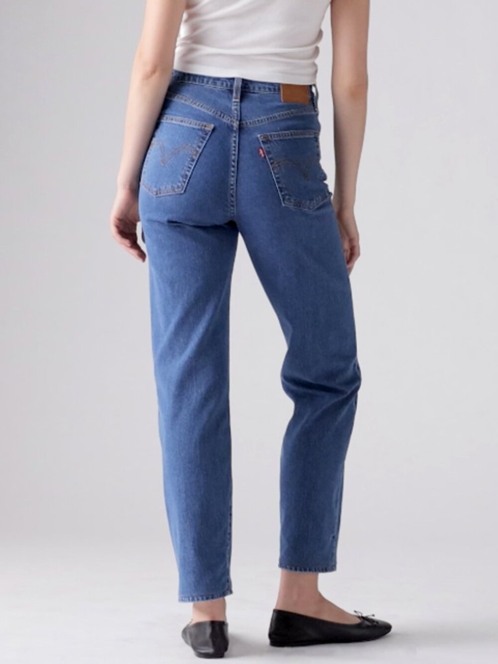 Levi's Premium Ribcage Straight Ankle Jeans Medium Wash Size 32 - Picture 3 of 16